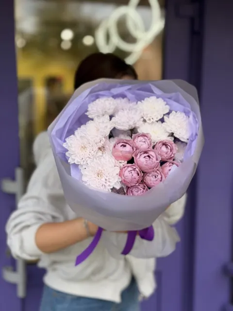 Букет с сиреневыми «Lavender Bubbles»